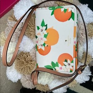 Orange and Floral Kate Spade Small Bag